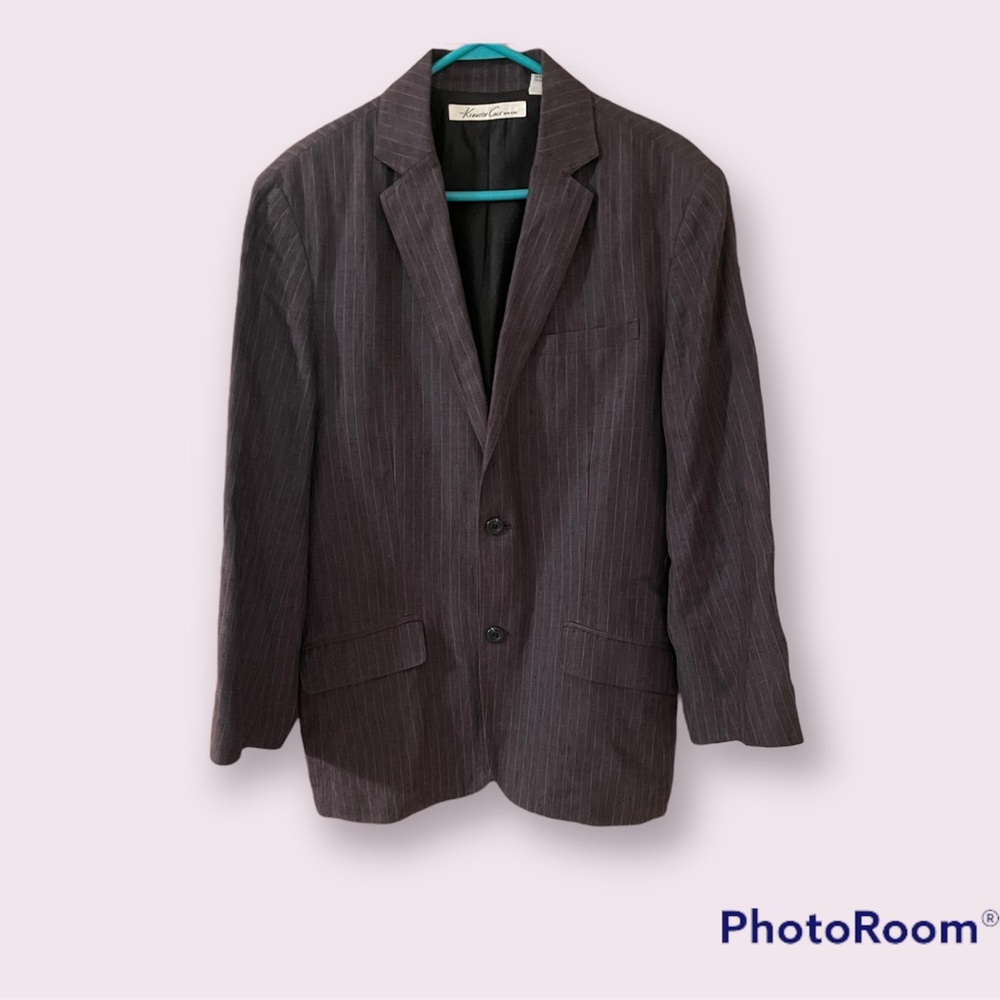 Kenneth Cole New York grey linen sport coat - size 38S
